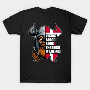 Danish VIkings Viking Blood Runs Through My Veins T-Shirt